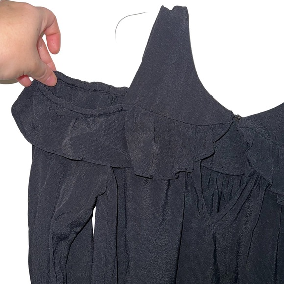 Maeve Anthropologie Black Cold Shoulder Tunic Top - Picture 10 of 13